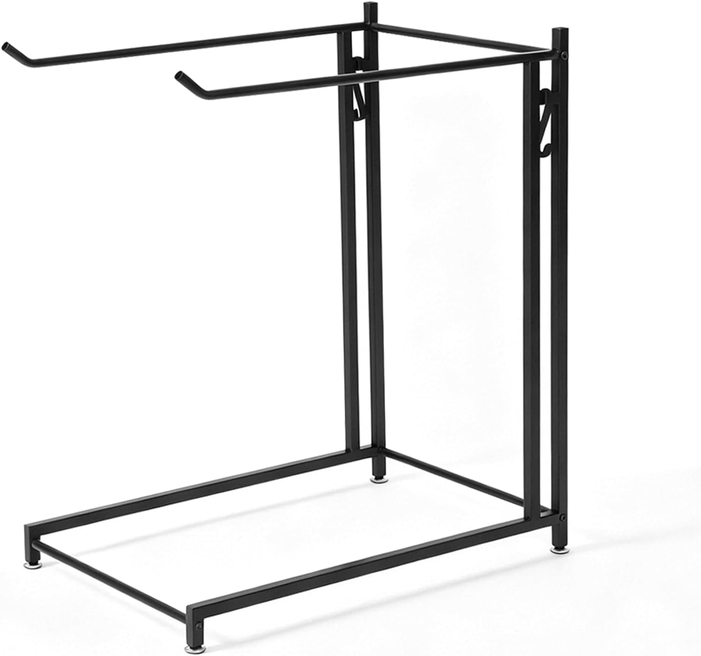 Exercise Ball Holder Stability Ball Rack with Hooks Space-Saving Medicine Ball Rack Garage Stability Ball Organizer Stand Home Gym Organizer and Storage Rack for Resistance Bands and Equipment
