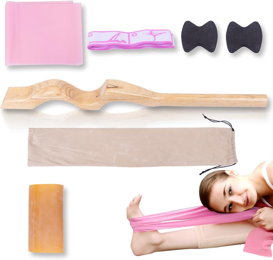Professional Wooden Ballet Foot Stretcher Set - Arch Enhancer and Toe Strengthener for Ballet Dancers, Gymnasts, Yoga Practitioners with Portable Bag- Ideal Dance Accessories Gift