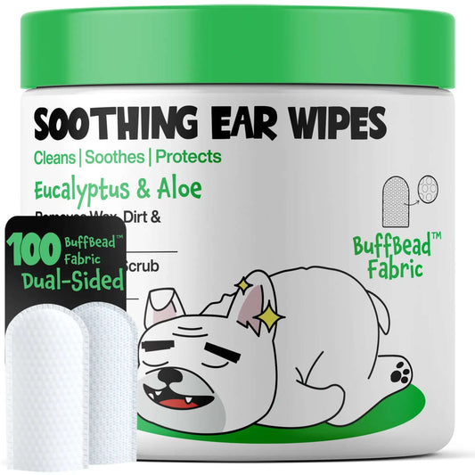 Roofus the Dog Ear Wipes - Eucalyptus Aloe | 100Ct