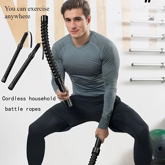 Cordless Battle Ropes for Exercise, Cordless Jump Ropes, Skipping Rope, Portable Exercise for Home Gyms, Sports Battle Ropes for HIIT Workouts, Low-Intensity Aerobic Training, Very Suitable for Home Fitness, Workout Equipment