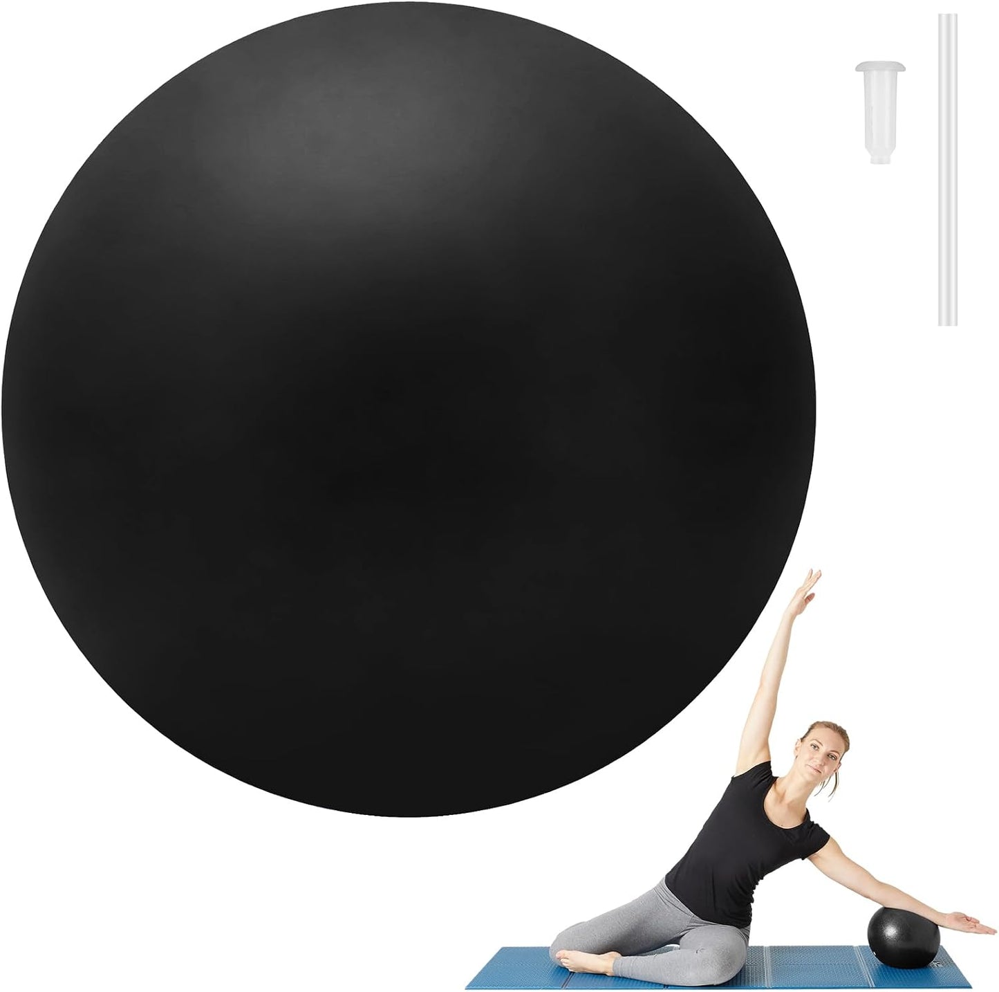 Small Pilates Ball 9 Inch Small Exercise Ball Mini Workout Yoga Balls for Gym Yoga, Core Training, Fitness, Workout, Stability, Improves Balance