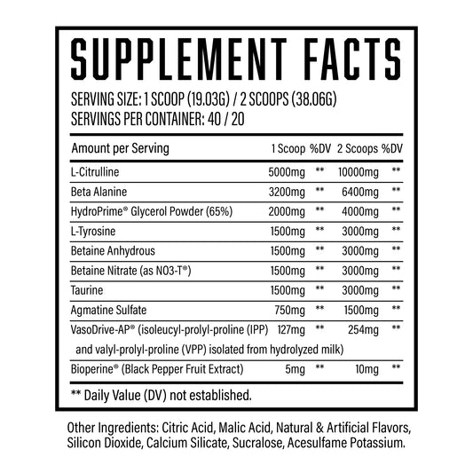 Pump Serum | Non Stim Pre Workout