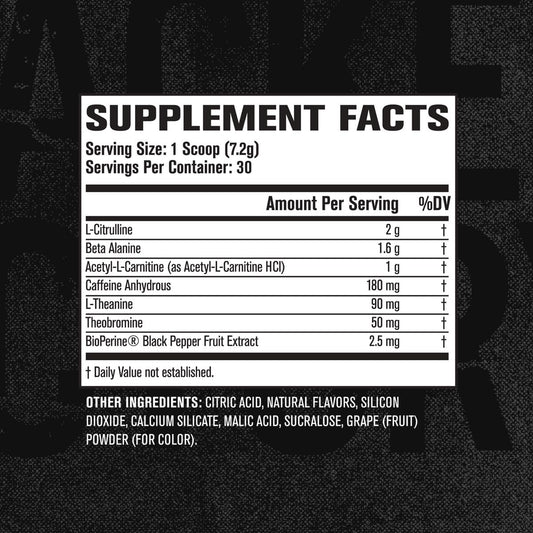 Jacked Factory NITROSURGE Shred Pre Workout Supplement - Energy Booster, Instant