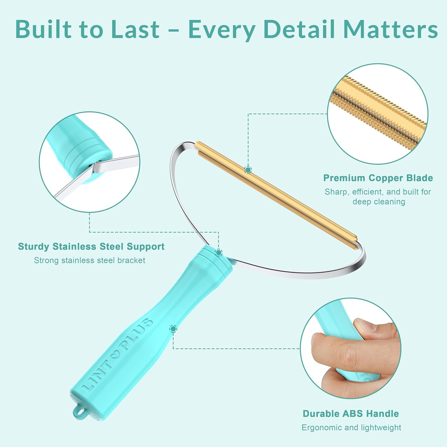 Deep Cleaner Pro Pet Hair Remover-Special Cat Hair Remover Multi Fabric Edge and Carpet Rake Scraper by -Dog Hair Remover for Rugs,Couch & Pet Towers-Easy to Every Hair!