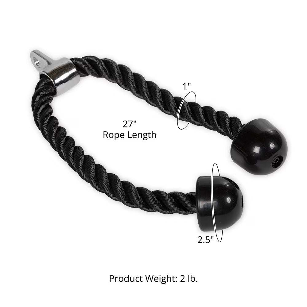 Tricep Rope Press down Rubber Stoppers Strength Machine Attachment