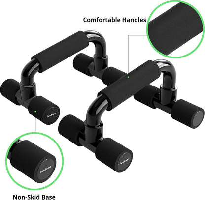 Push up Bars Gym Exercise Equipment Fitness 1 Pair Pushup Handles with Cushioned Foam Grip and Non-Slip Sturdy Structure Push up Bars for Men & Women