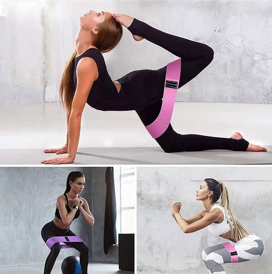 Resistance Bands for Working Out, Fabric Exercise Bands for Legs and Butt, Workout Bands for Women and Men for Yoga Starter Set