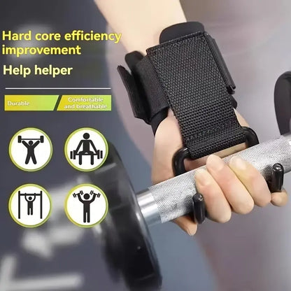 2Pcs Fitness Training Hooks, Anti-Slip Wrist Support Hooks, Pull-Up Assistance, Strength Training, Thickened Wrist Guards, Gym Equipment, Wrist Cuffs Gym, Workout Accessories
