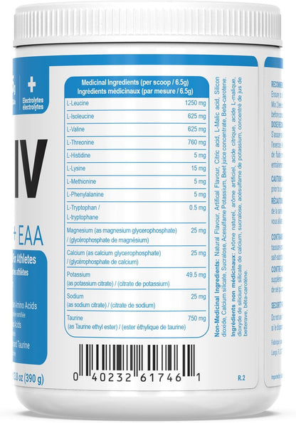Amino IV BCAA & EAA Powder, Orange Dreamsicle, 30 Servings | Essential Amino Acids, Electrolytes for Hydration and Muscle Recovery, Sugar Free, Taurine, Post Workout