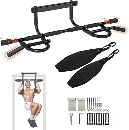 Heavy Duty Pull up Bar for Doorway,Solid Bar Construction,Multi Grips Door Pull up Bar/Doorway Pull up Bar