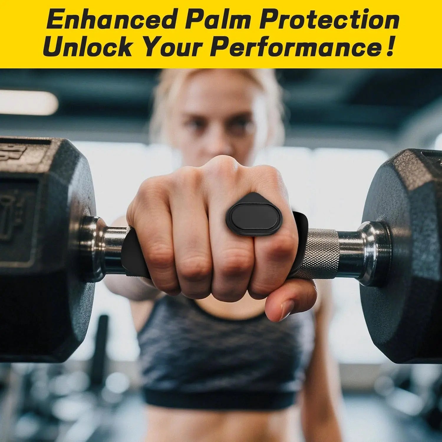 Ergonomic Non-Slip Workout Grips, Gym Weightlifting Pads for Men and Women, Palm Protection for Deadlifts and Fitness Training, Gym Accessories