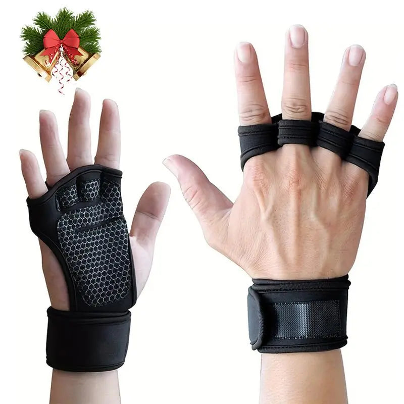 Weight Lifting Training Gloves, 1 Pair Anti-Slip Strength Training Gloves, Sports Gloves for Men & Women, Fitness Accessories, Workout Accessories, Gym Accessories