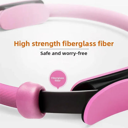 Pilates Ring Fitness Circle Ring for Workout Dual Grip Pilates Magic Circle Flexible Exercise Ring for Training Portable Fitness Pilates Ring Pilates Board, Exercise Circle, Flexible Ring