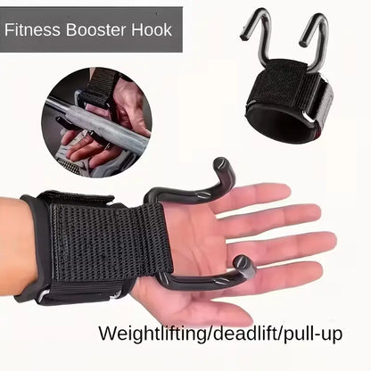 2Pcs Fitness Training Hooks, Anti-Slip Wrist Support Hooks, Pull-Up Assistance, Strength Training, Thickened Wrist Guards, Gym Equipment, Wrist Cuffs Gym, Workout Accessories