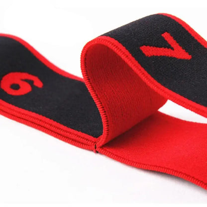 Yoga Pull Strap Belt Girl Elastic Latin Dance Stretching Band Loop Yoga Pilates GYM Fitness Exercise Resistance Band with Number NONE