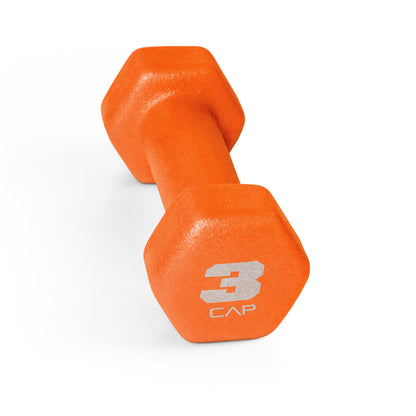 Barbell 32 Lb Neoprene Dumbbell Set with Rack, Black