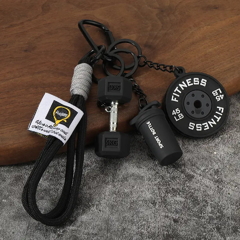 Fitness Keychain, Dumbbell & Weights Keychain, Gym Bag Charms & Fitness Accessories for Women and Men, Cute Mini Keychains for the Gym, Perfect Workout Gifts for Gym Enthusiasts