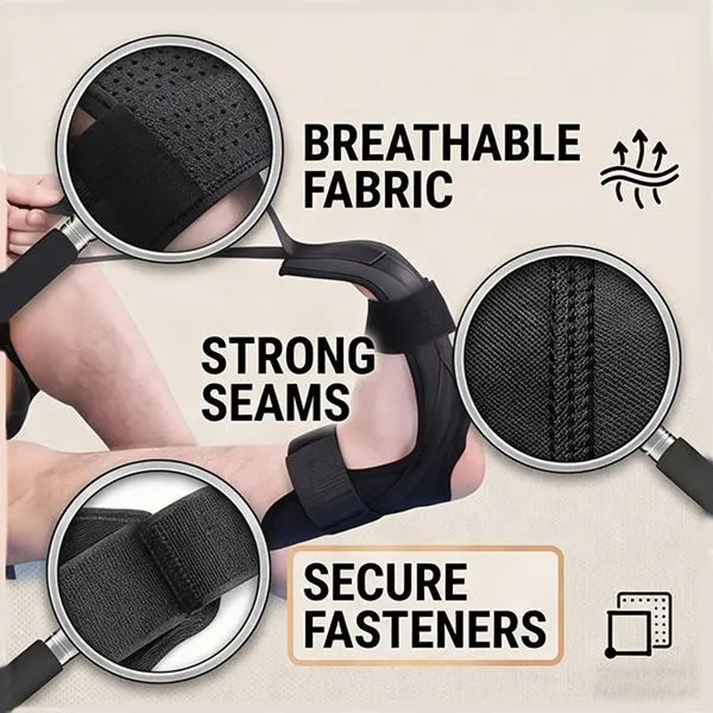 Adjustable Ankle Elastic Band - Lower Body Exercise Trainer, Stretching Tool, Portable Stretch Band for Leg Strength & Flexibility Training, Yoga Equipment