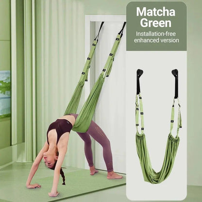 Ladies Aerial Yoga Stretch Band - Heavy Duty Resistance Band for Waist, Back and Leg Training, Pilates and Fitness Workouts Yoga Equipment Premium Elastic Band