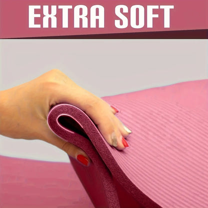 Extra Thick 0.8Cm/0.32In High-Density Tear-Resistant Exercise Yoga Mat with Carry Strap, Non-Slip Fitness and Sports Mat for Home Gym Pilates and Yoga Arm Landing Solar Eclipse Pink Products Yoga Equipment