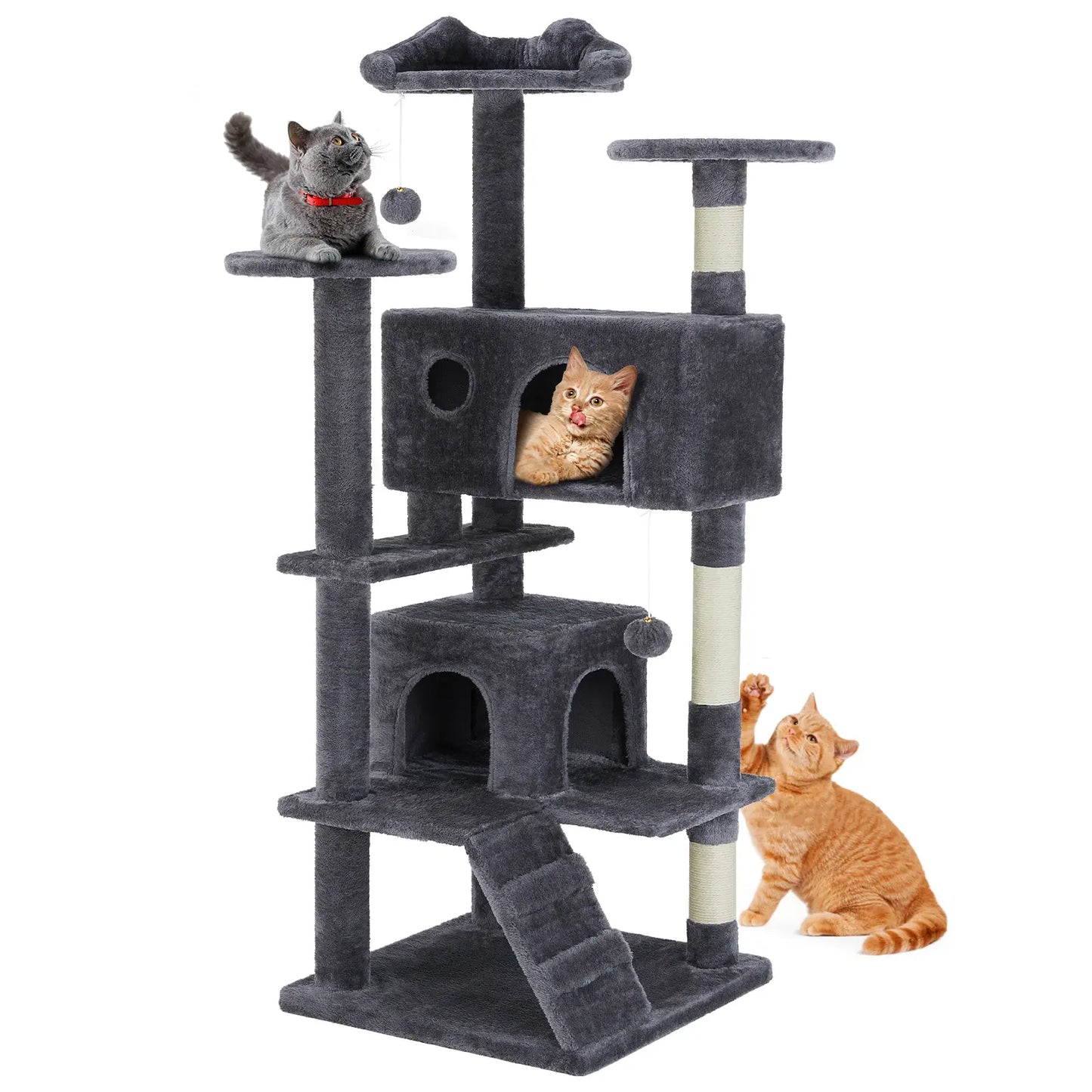 【Dealsforyoudays】 Cat Climbing Shelf, Post Cascading Cat Climbing Shelf, Indoor Playhouse, Cozy Nest, Durable, Space-Saving Design, Gift for Pet Owners