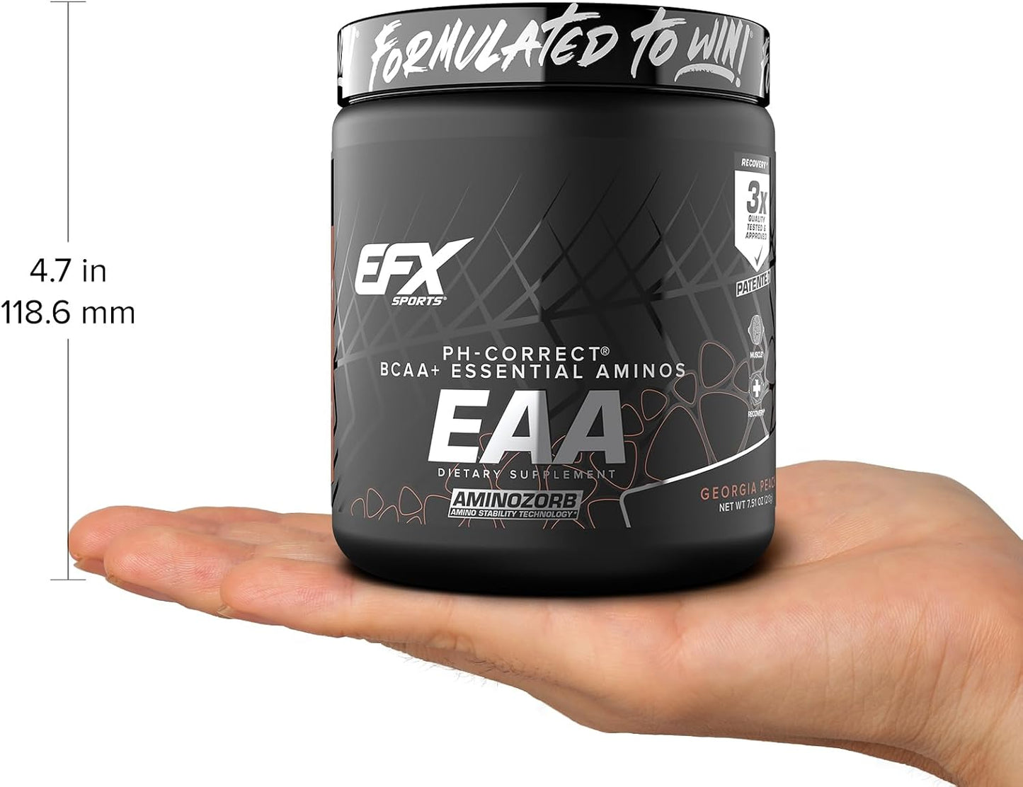 Training Ground EAA | Essential Amino Acids Supplement | Energy & Protein Synthesis | Pre, Intra, or Post Workout | 40 Servings (Georgia Peach)