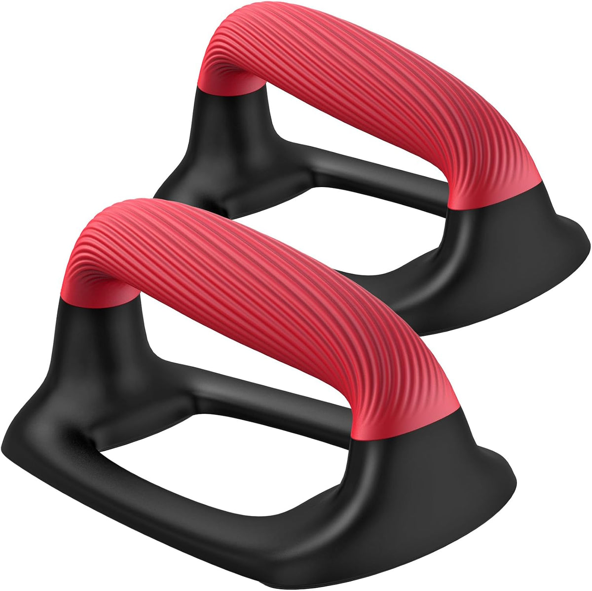 Push up Bars, Pushup Stands with Thickened Soft Plastic Handle, Stable and Non-Slip Base, Pushup Handles Perfect for Floor Strength Training