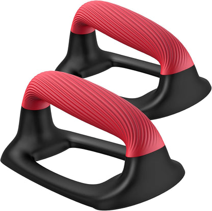 Push up Bars, Pushup Stands with Thickened Soft Plastic Handle, Stable and Non-Slip Base, Pushup Handles Perfect for Floor Strength Training