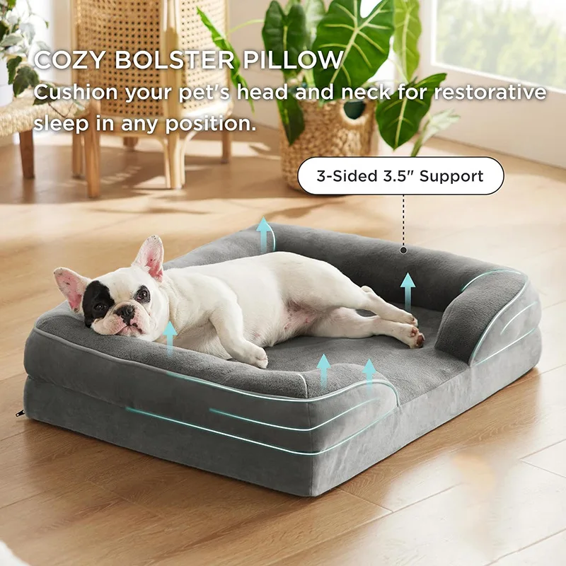 Extra Large Orthopedic Dog Sofa Bed | Washable & Foam
