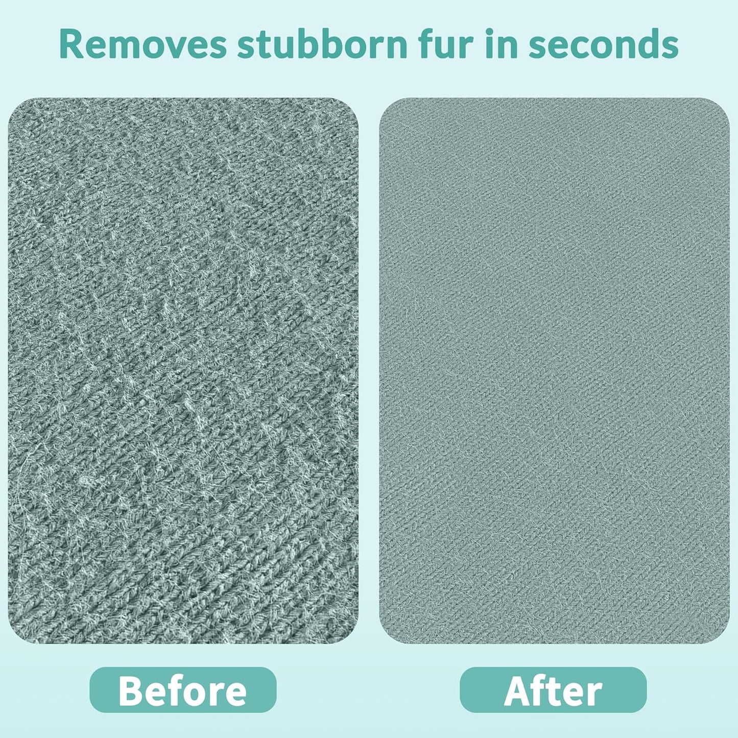 Deep Cleaner Pro Pet Hair Remover-Special Cat Hair Remover Multi Fabric Edge and Carpet Rake Scraper by -Dog Hair Remover for Rugs,Couch & Pet Towers-Easy to Every Hair!