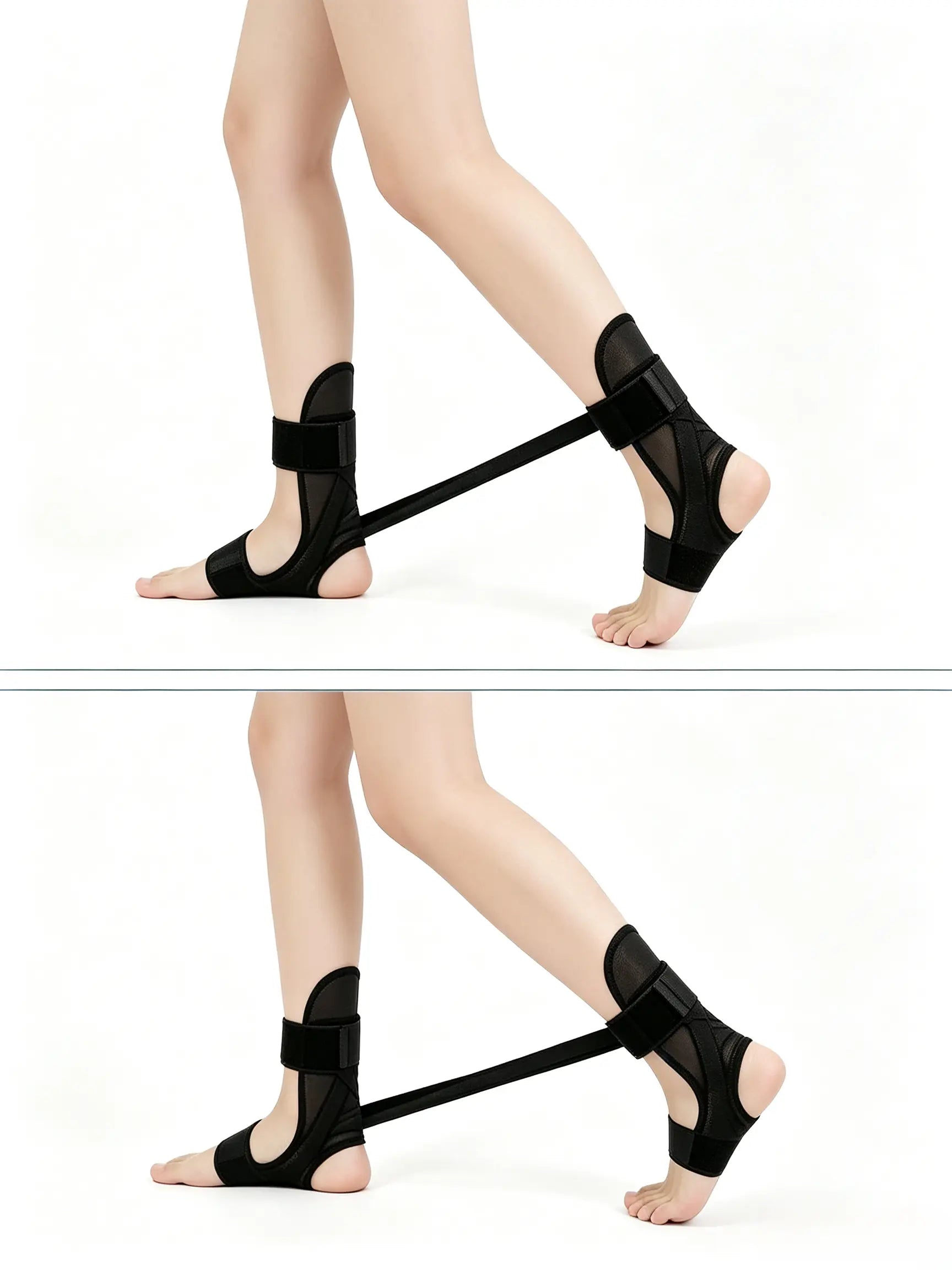 Adjustable Ankle Elastic Band - Lower Body Exercise Trainer, Stretching Tool, Portable Stretch Band for Leg Strength & Flexibility Training, Yoga Equipment