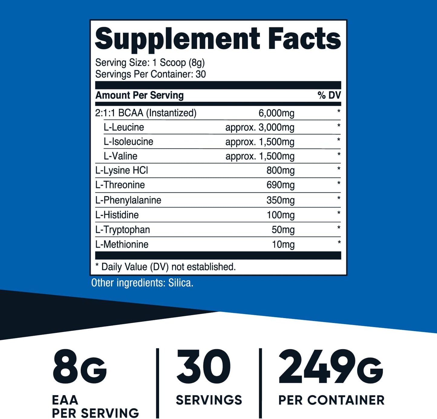 EAA Powder 30 Servings (Unflavored) - Essential Amino Acids - Non-Gmo, Gluten Free, Vegetarian Friendly (Pack of 3)