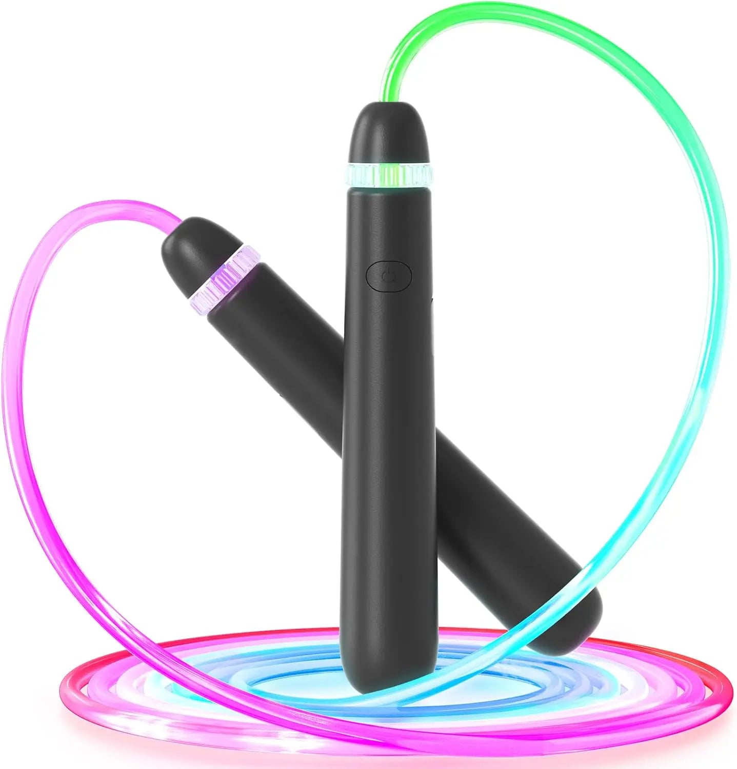 LED Illuminated Jump Rope-Unisex Adjustable Illuminated Jump Rope, Colorful Glow-In-The-Dark Jump Rope, Suitable for Children and Adults.