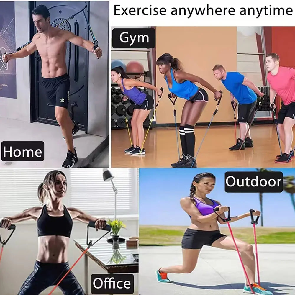 Stretch Rope Fitness Male Elastic Belt Elastic Rope Home Resistance Belt Puller Back Strength Chest Muscle Training Equipment. Chest Trainer Exercise Band