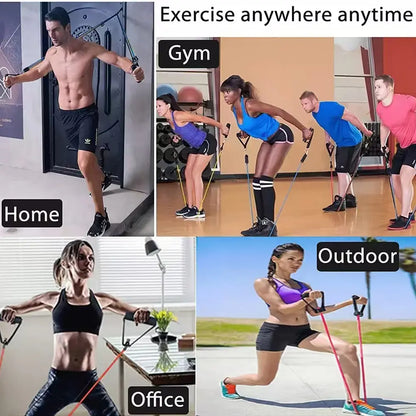 Stretch Rope Fitness Male Elastic Belt Elastic Rope Home Resistance Belt Puller Back Strength Chest Muscle Training Equipment. Chest Trainer Exercise Band