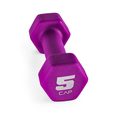 Barbell 32 Lb Neoprene Dumbbell Set with Rack, Black