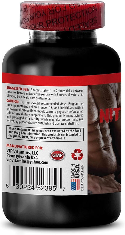 Nitric Oxide Supplement - Nitric Oxide Pills Pre Workout, Pre Workout Nitric Oxide Supplements for Men, Nitric Oxide Muscle Recovery, Nitric Oxide Pre Workout Powder for Men, A-AKG Powder 2Bot