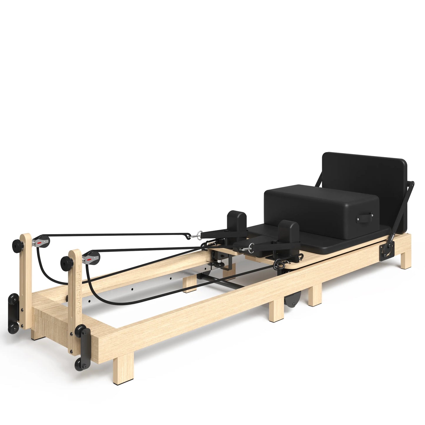 PAETA Pilates Reformer, Foldable Reformer Pilates Machine for Home Use, with Dual Resistance- Springs and Cords, Pilates Equipment for Home Workouts with Jump Board, up to 400 LBS Adjustable Elastic Band