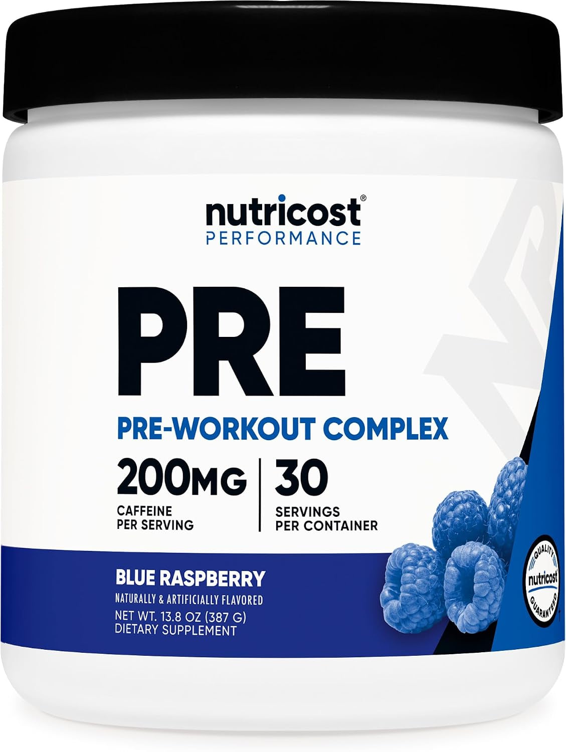 Pre-Workout Complex Powder (Blue Raspberry) 60 Servings | Pre-Workout Supplement with Beta-Alanine, Taurine and Amino Acids