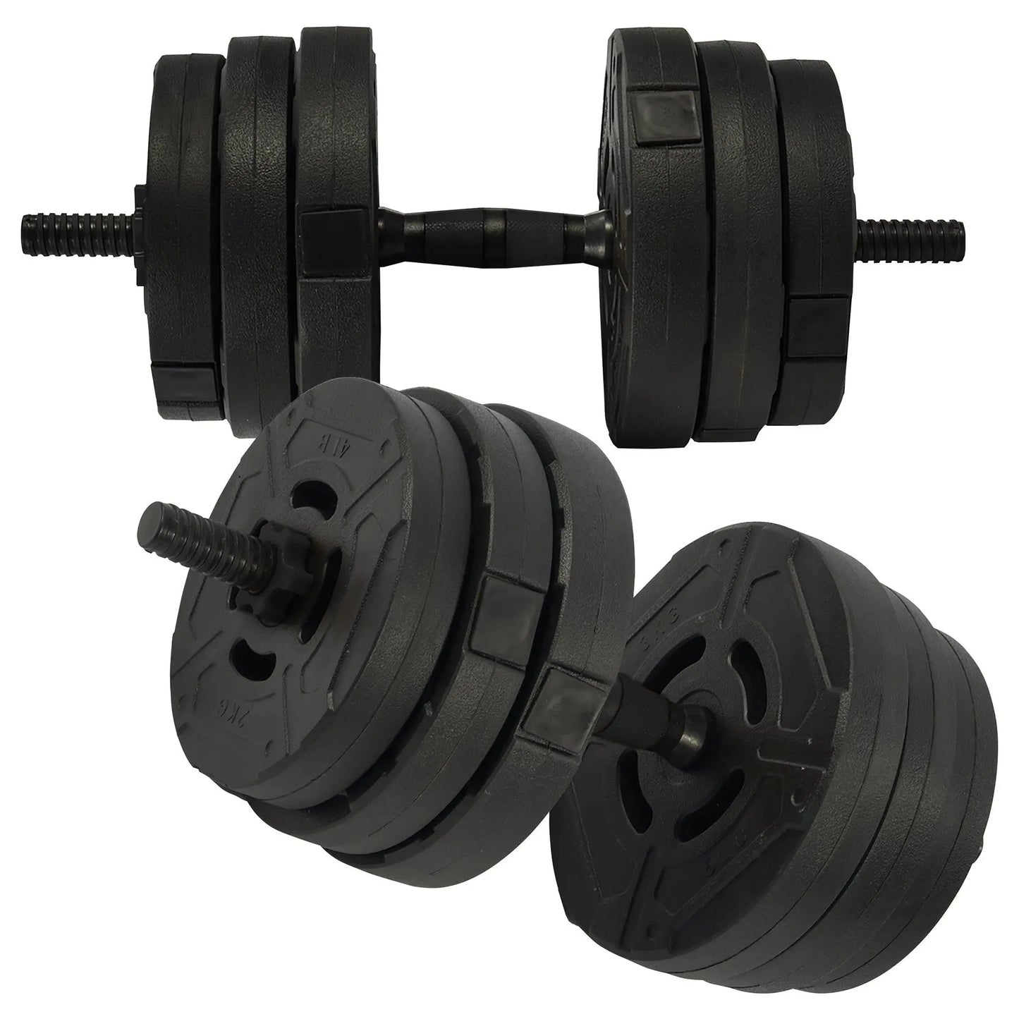Fitvids 4 in 1 Adjustable Dumbbell Set, 60Lbs Free Weights Set with Connector