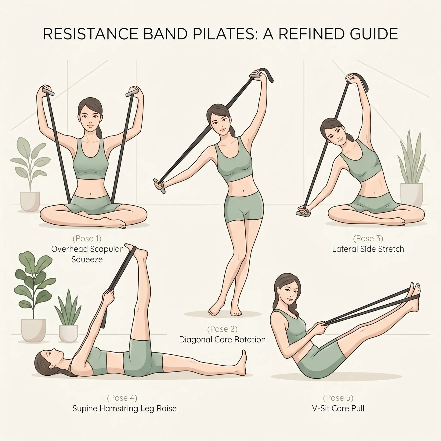 No More Stiff Shoulders! Yoga Resistance Bands - Yoga Number Bands - Latex Resistance Bands for Back Stretching - Essential for Yoga/Pilates/ Workout - Suitable for Beginners to Professionals | Top Choice Fitness Gift Women'S Sports