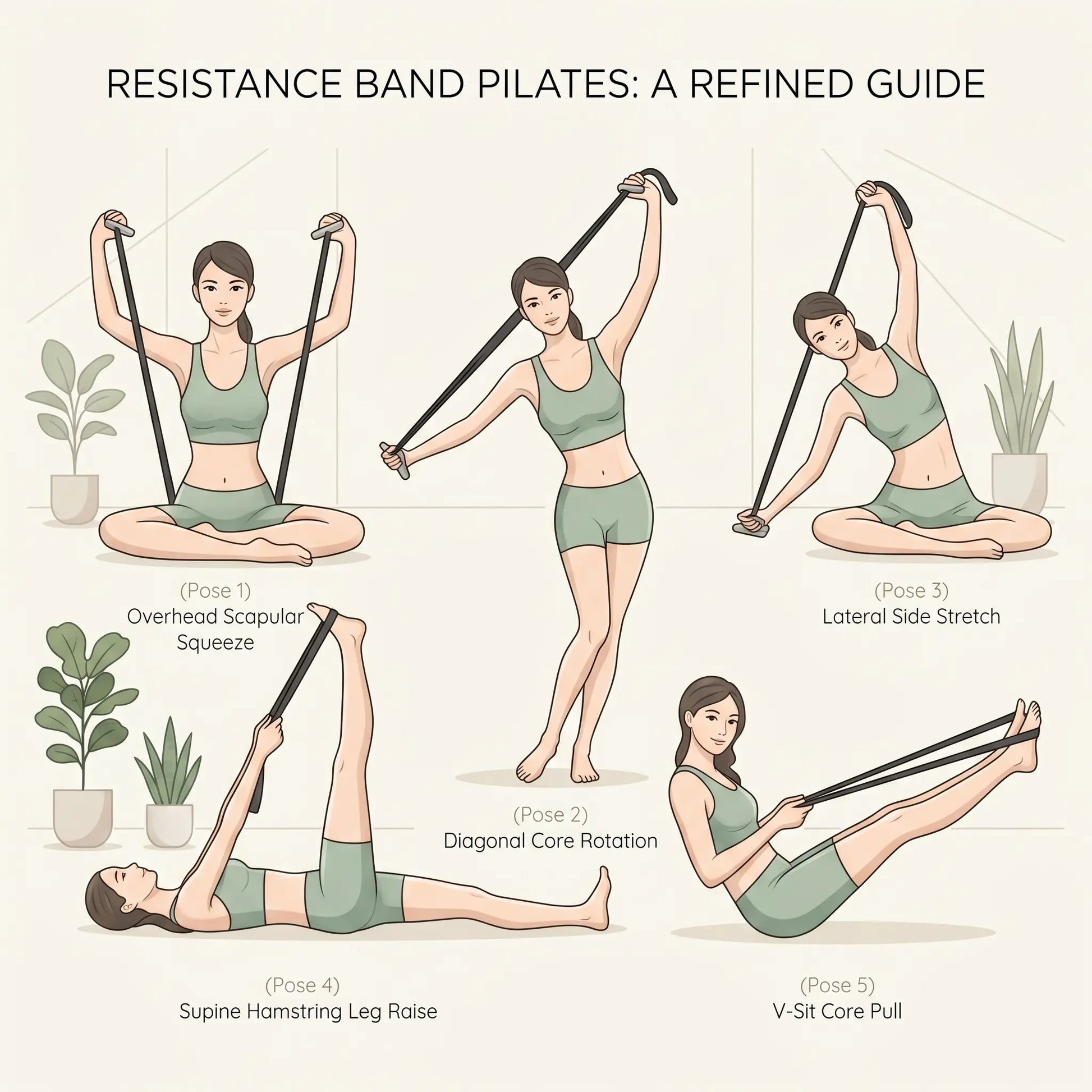 No More Stiff Shoulders! Yoga Resistance Bands - Yoga Number Bands - Latex Resistance Bands for Back Stretching - Essential for Yoga/Pilates/ Workout - Suitable for Beginners to Professionals | Top Choice Fitness Gift Women'S Sports