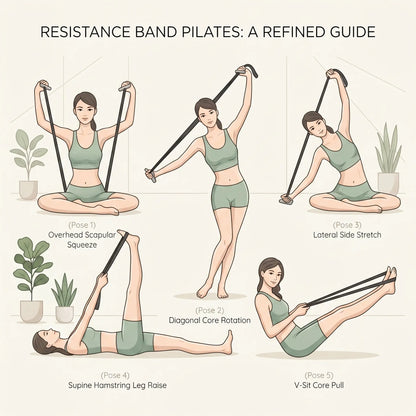 No More Stiff Shoulders! Yoga Resistance Bands - Yoga Number Bands - Latex Resistance Bands for Back Stretching - Essential for Yoga/Pilates/ Workout - Suitable for Beginners to Professionals | Top Choice Fitness Gift Women'S Sports