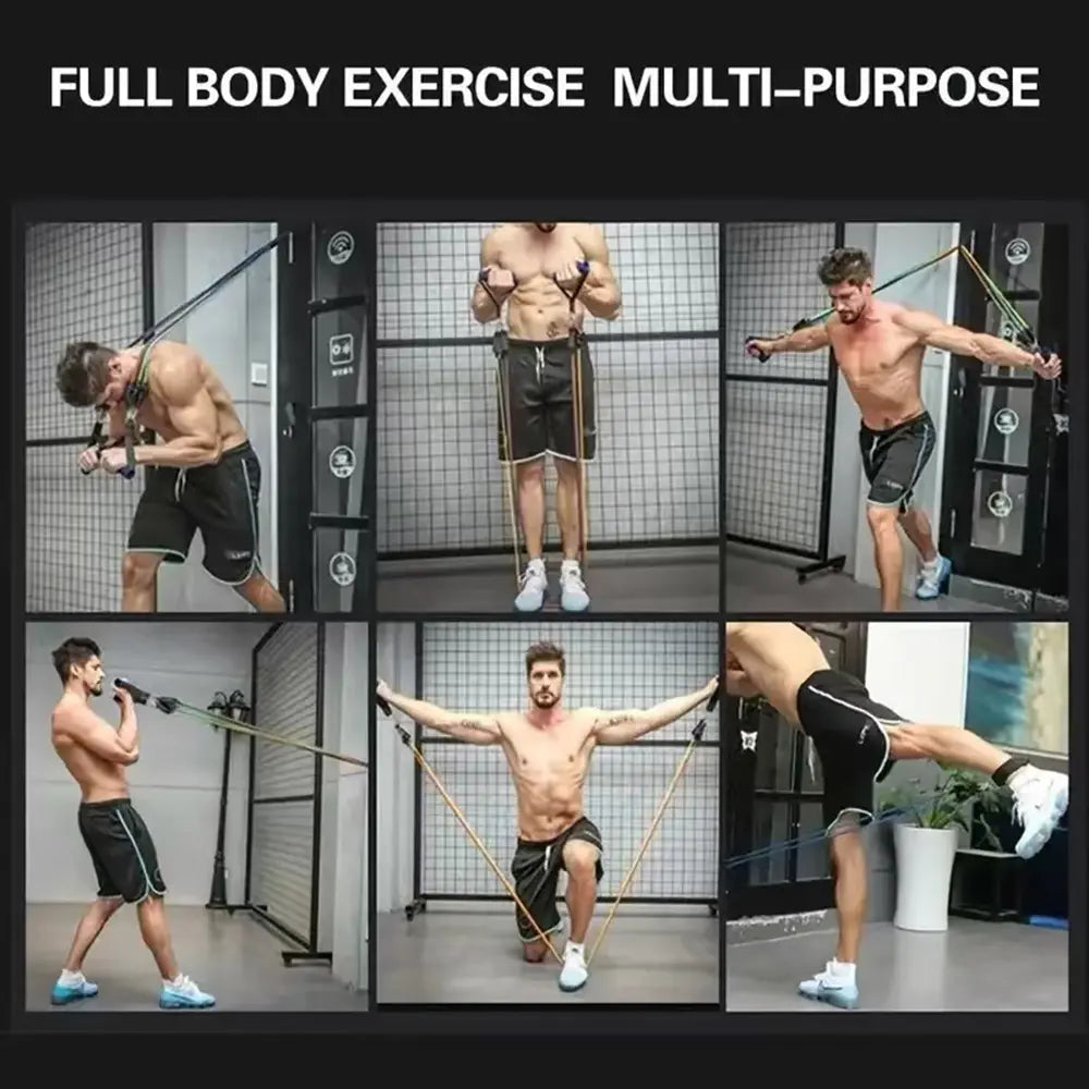 Stretch Rope Fitness Male Elastic Belt Elastic Rope Home Resistance Belt Puller Back Strength Chest Muscle Training Equipment. Chest Trainer Exercise Band