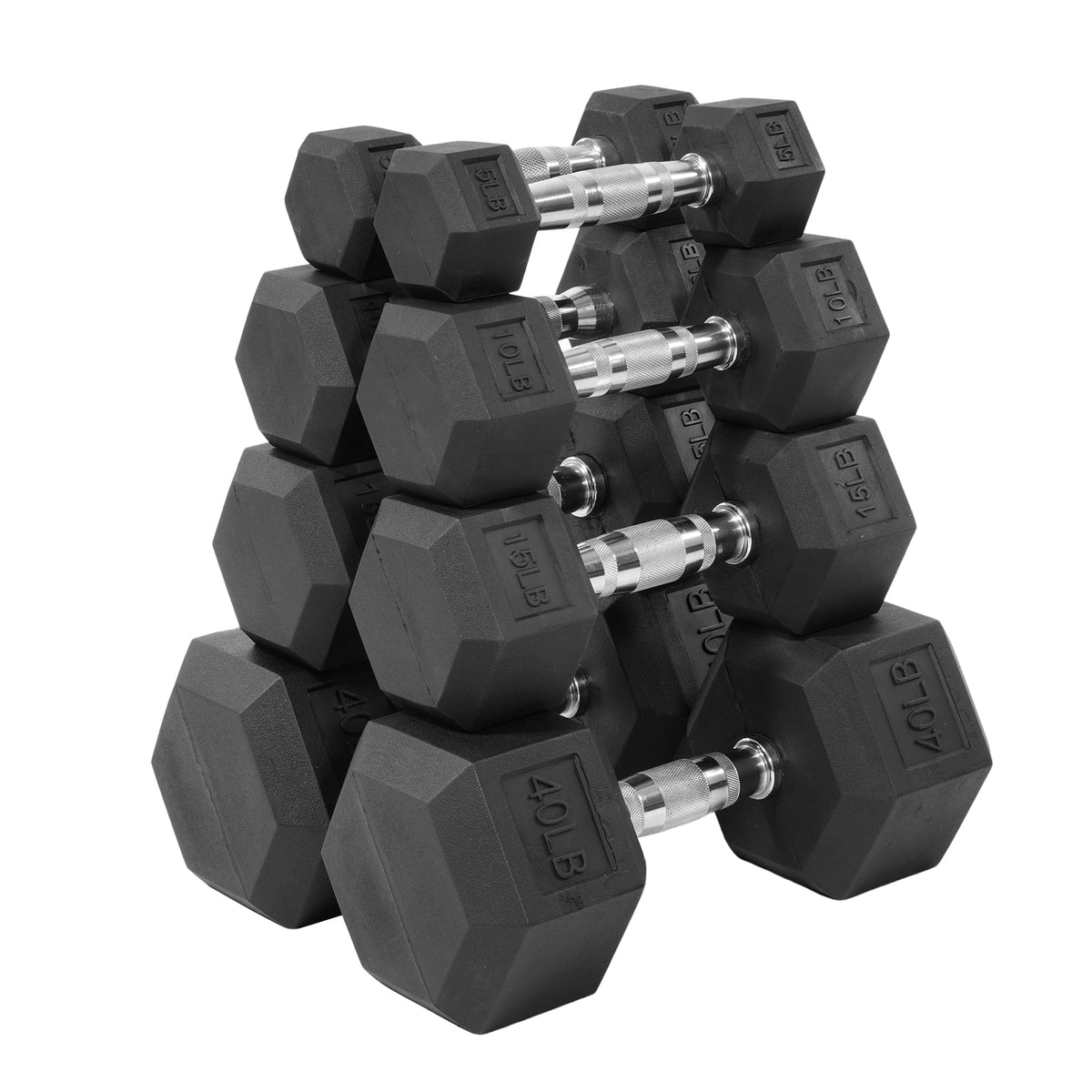 150LB Coated Hex Dumbbell Weight Set and A-Frame Storage Rack, 5-25 Lbs Pairs