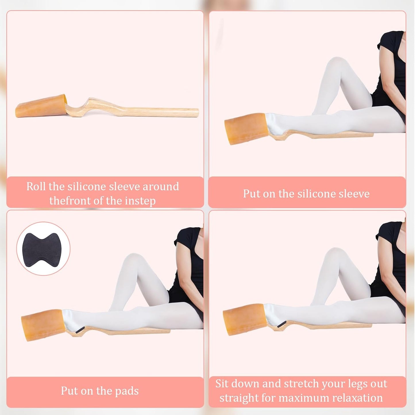 Professional Wooden Ballet Foot Stretcher Set - Arch Enhancer and Toe Strengthener for Ballet Dancers, Gymnasts, Yoga Practitioners with Portable Bag- Ideal Dance Accessories Gift
