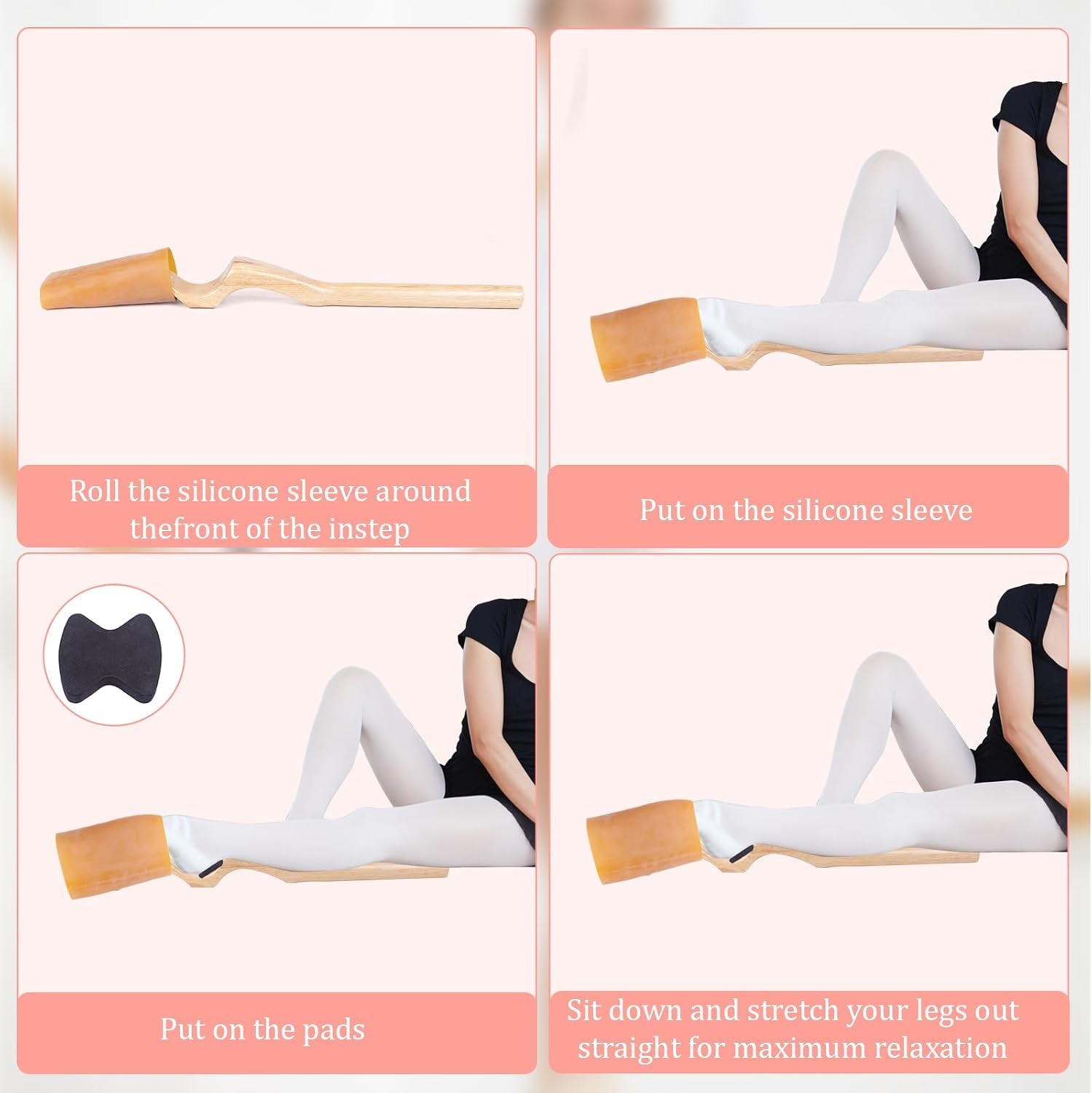Professional Wooden Ballet Foot Stretcher Set - Arch Enhancer and Toe Strengthener for Ballet Dancers, Gymnasts, Yoga Practitioners with Portable Bag- Ideal Dance Accessories Gift