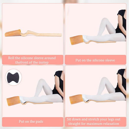 Professional Wooden Ballet Foot Stretcher Set - Arch Enhancer and Toe Strengthener for Ballet Dancers, Gymnasts, Yoga Practitioners with Portable Bag- Ideal Dance Accessories Gift