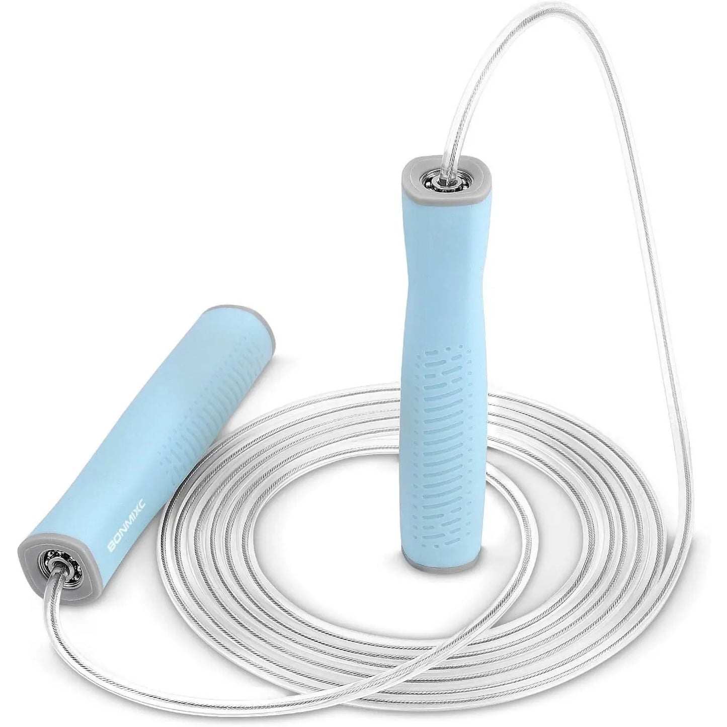 Jump Rope 3 Styles | 1-LB Weighted Jump Rope for Adults Women. || Speed Jump Rope with Ball Bearings for Fitness. ||| Lightweight Skipping Ropes (2 Pack) for and Adult Beginners.