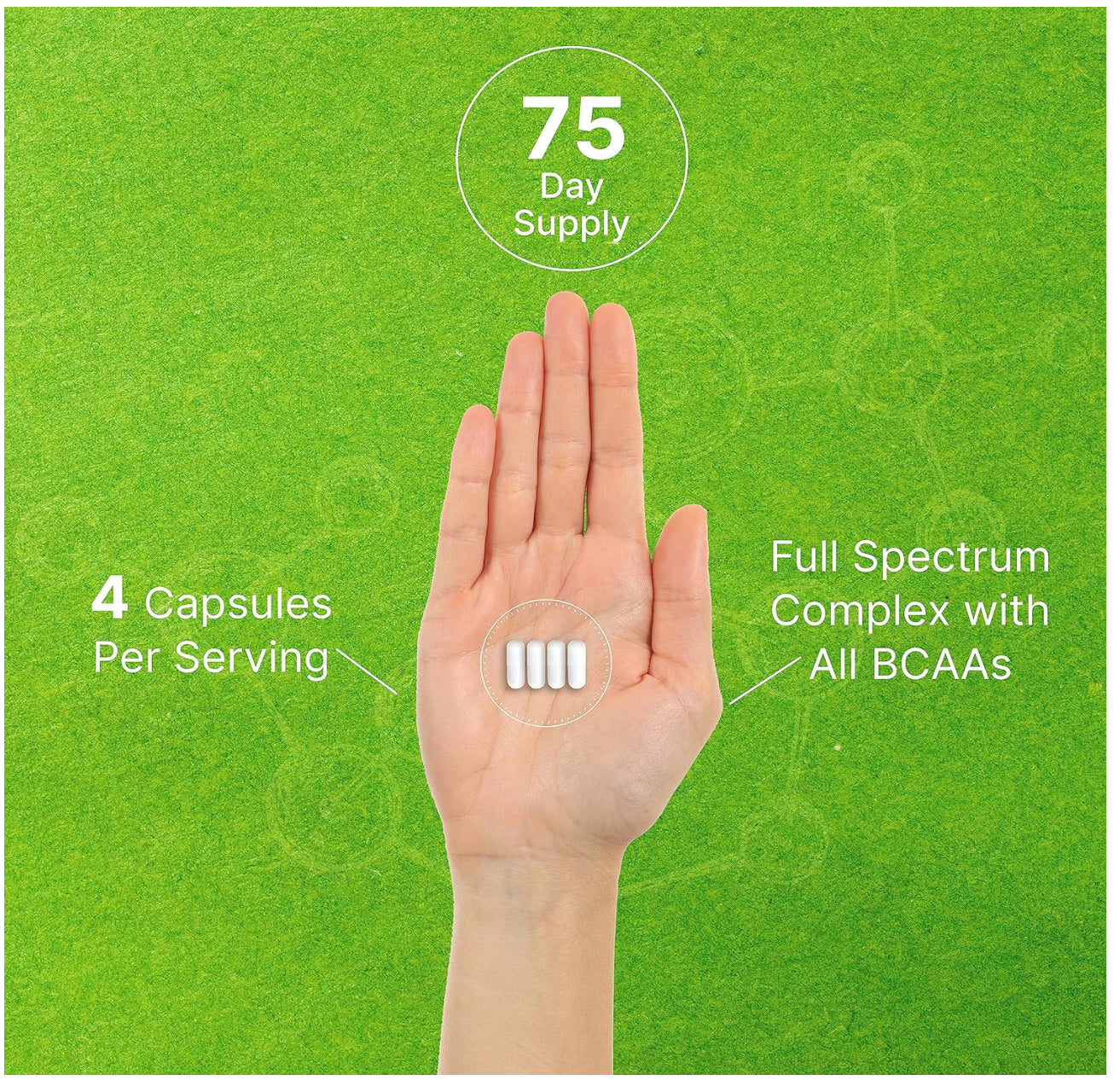 Essential Amino Acids Supplement EAA - 2000Mg All 9 - High Potency 300 Capsules